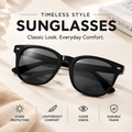 Classic Black Polarized Sunglasses – Timeless Style Meets Everyday Protection