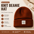 Ribbed Knit Beanie Hat — Soft Warmth for Everyday Winter Adventures