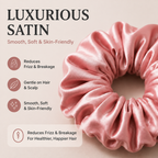 Satin Hair Scrunchies – 4 Pack