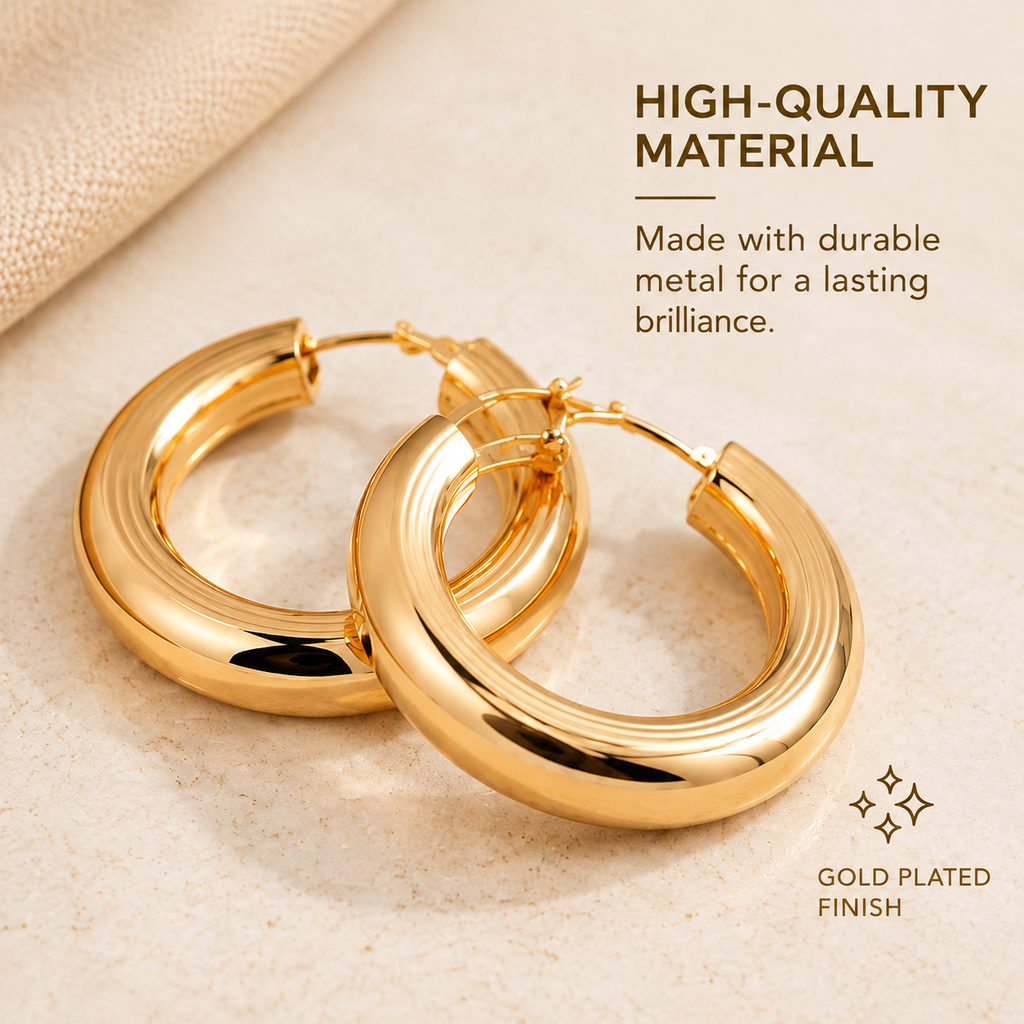 Gold Hoop Earrings – Timeless Elegance for Every Occasion