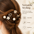 Elegant Pearl Hair Pins Set – Timeless Beauty Hair Accessories for Women