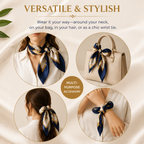 Elegant Satin Silk Neck Scarf — Timeless Luxury for Every Style