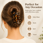 Classic Hair Claw Clips – 4 Pack | Strong Hold, Timeless Style for Everyday Looks