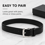 Men’s Genuine Leather Belt Classic Style. Everyday Confidence.